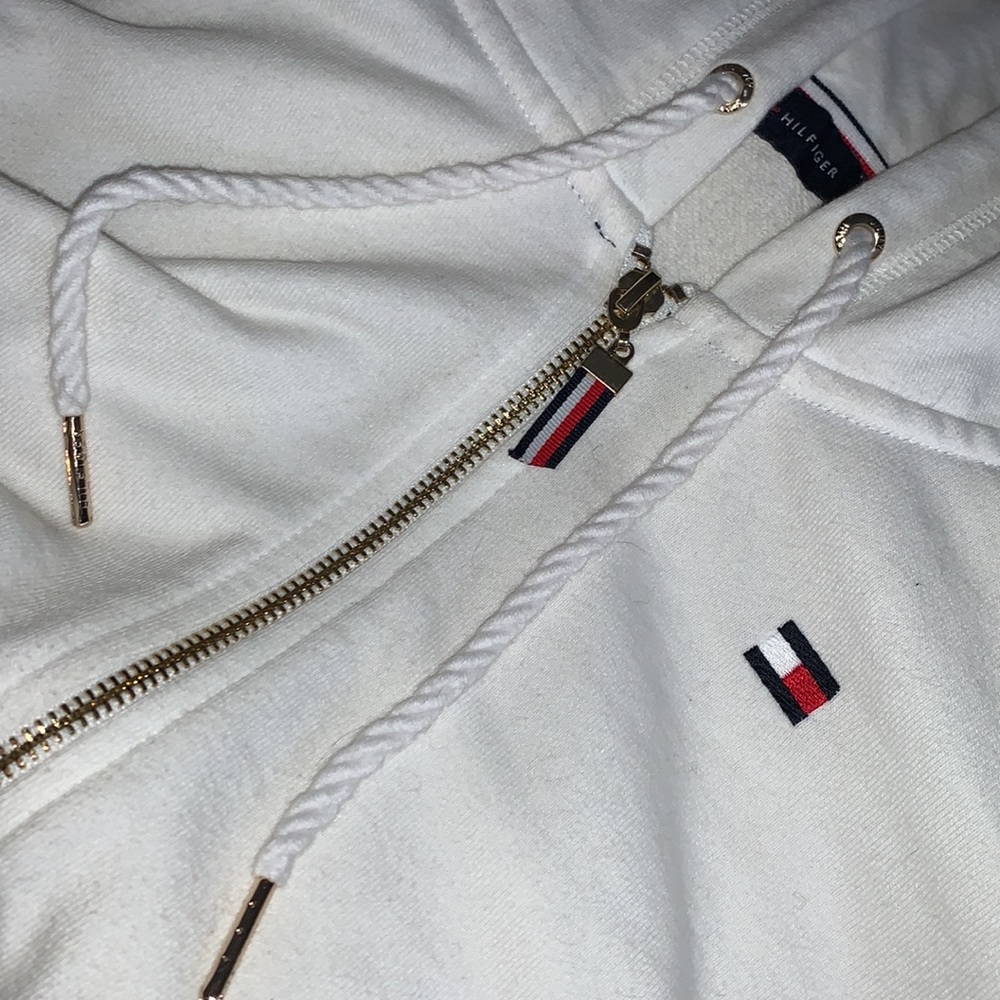 White Tommy Hilfiger zip up!